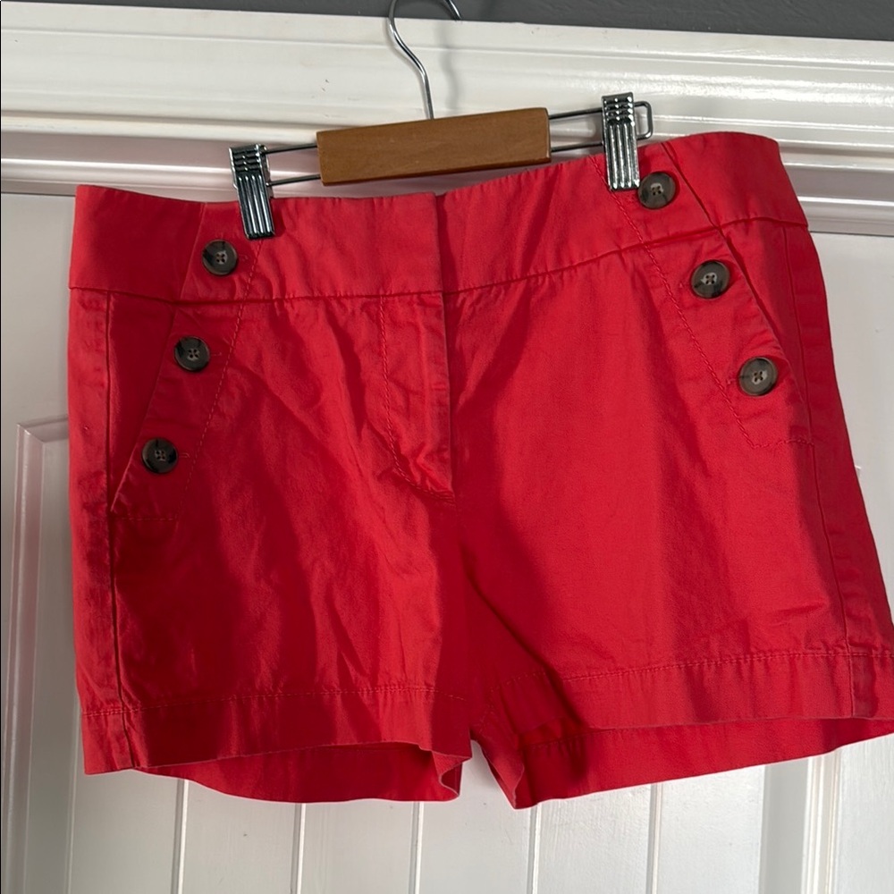 LOFT Coral High Waist Tailored Shorts